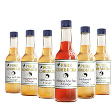 Load image into Gallery viewer, HAND CRAFTED PURE KOMBUCHA COLLECTION BOX (6 BOTTLES)
